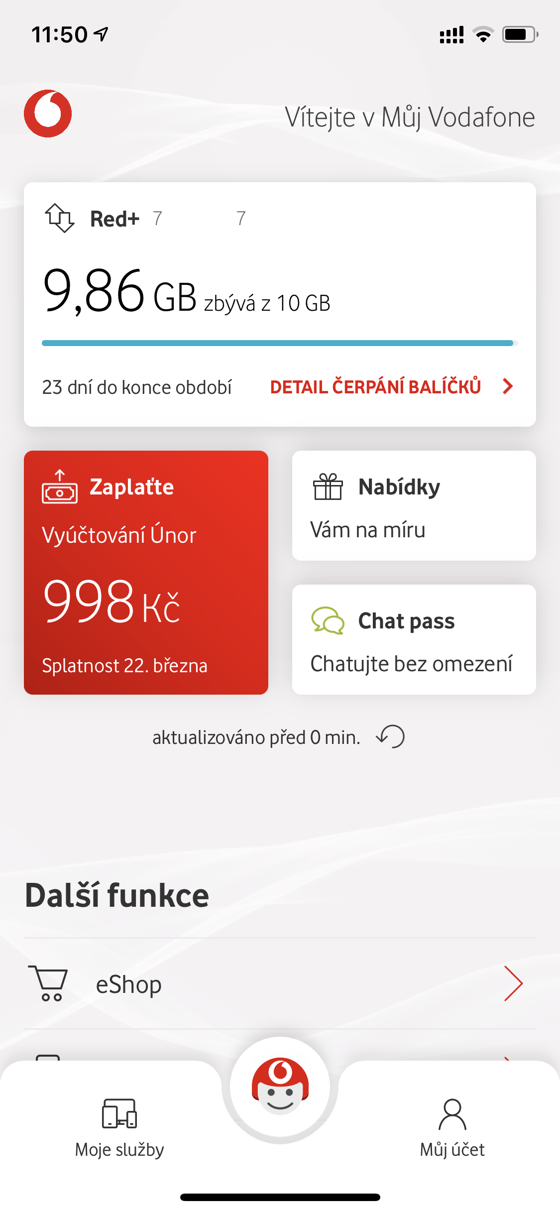Jak se poprvé přihlásit do Vodafone?